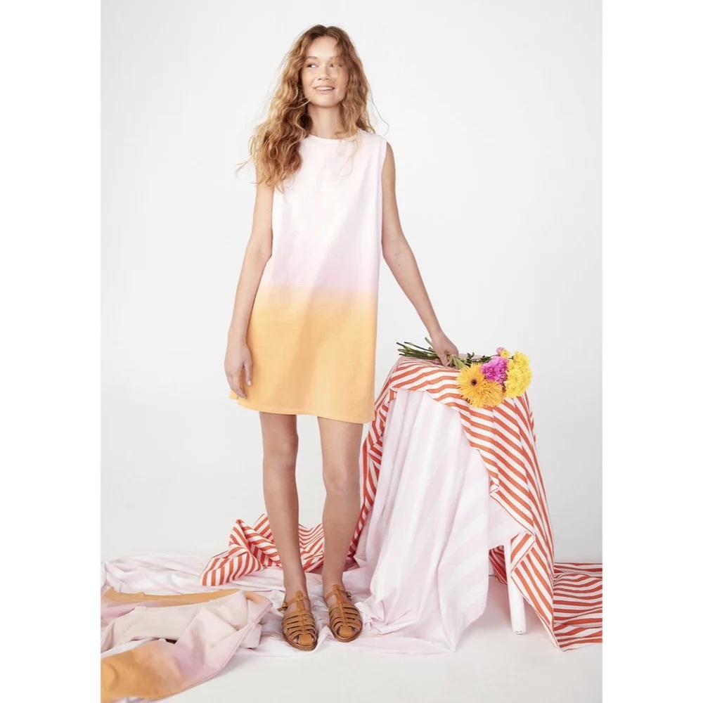 KULE ombré shift dress, size medium